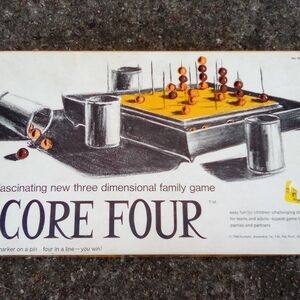 Core Four Board Game - Yellow and Brown Game Set